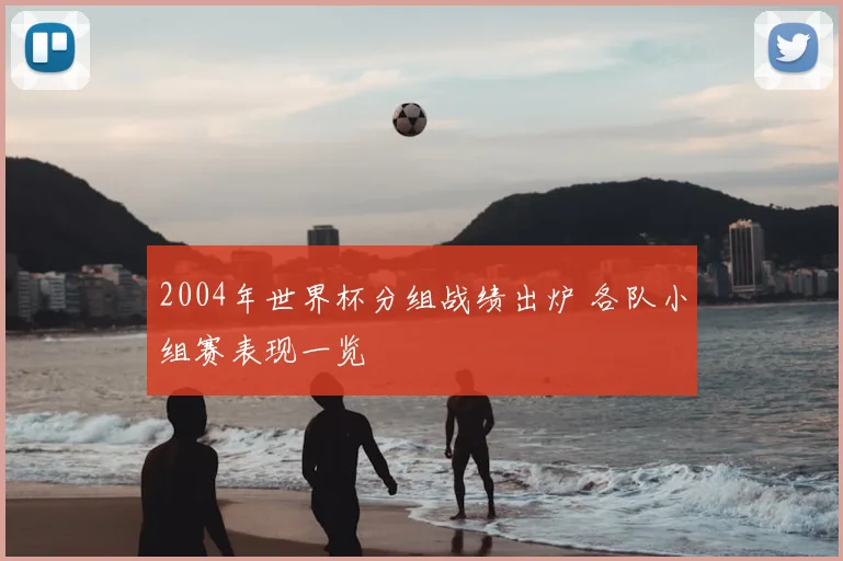 2004年世界杯分组战绩出炉 各队小组赛表现一览