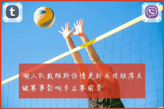 湖人队戴维斯伤情更新或将缺席关键赛事影响季后赛前景