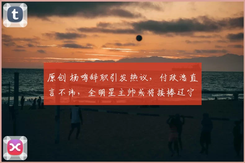 原创 杨鸣辞职引发热议，付政浩直言不讳，全明星主帅或将接棒辽宁队